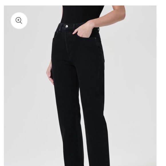 Agolde Black Straight Leg Jeans GUC - Picture 5 of 8